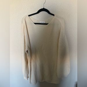 Luca + Grae sweater dress, cream, XL